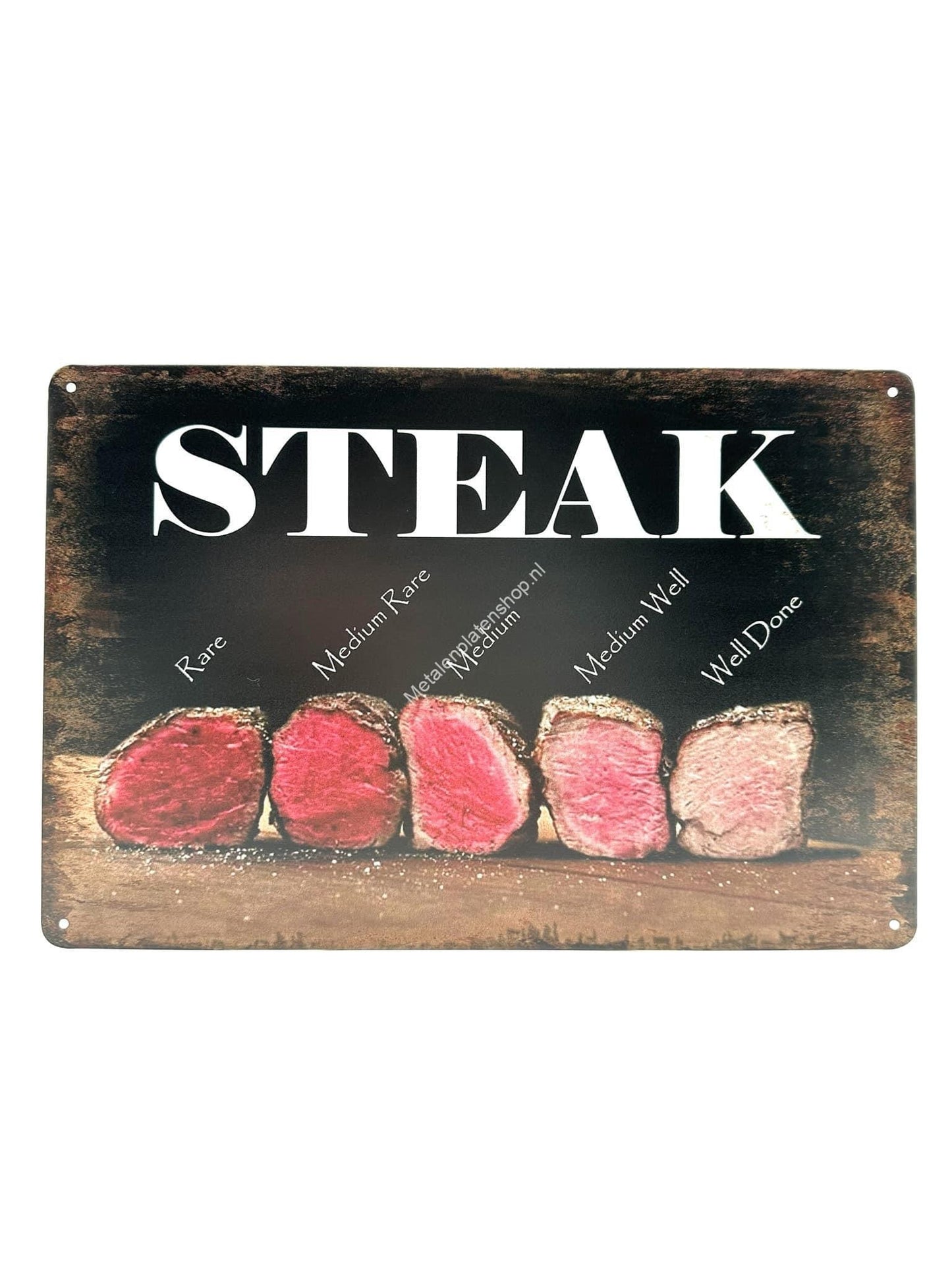 Metal Wall Sign - STEAK