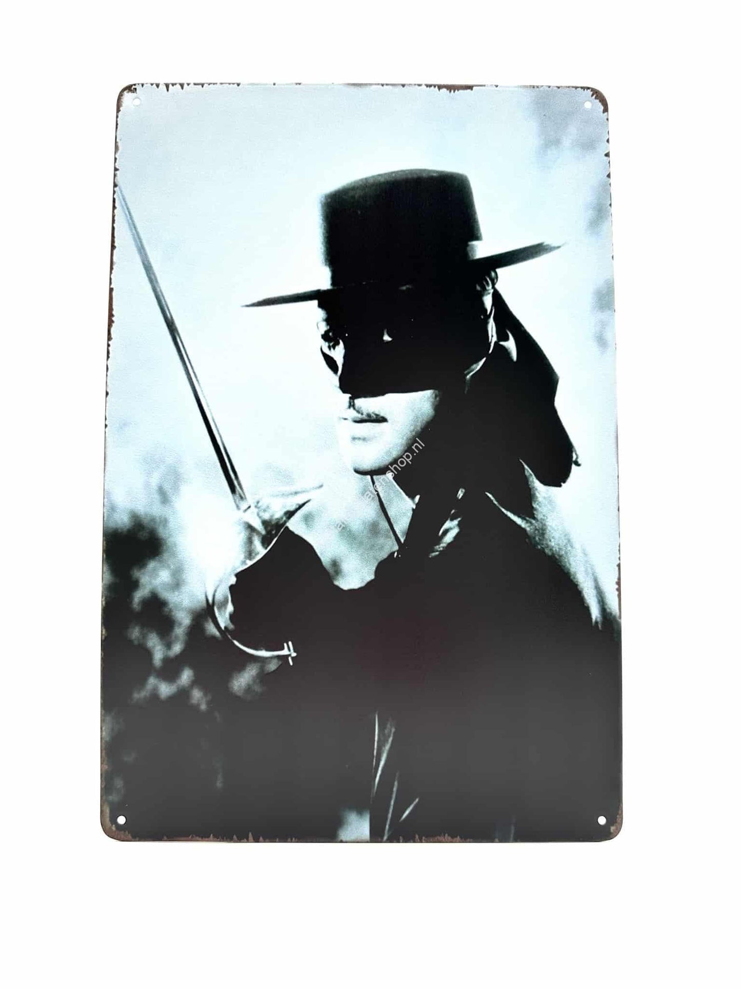 Metalen Wandbord - Zorro