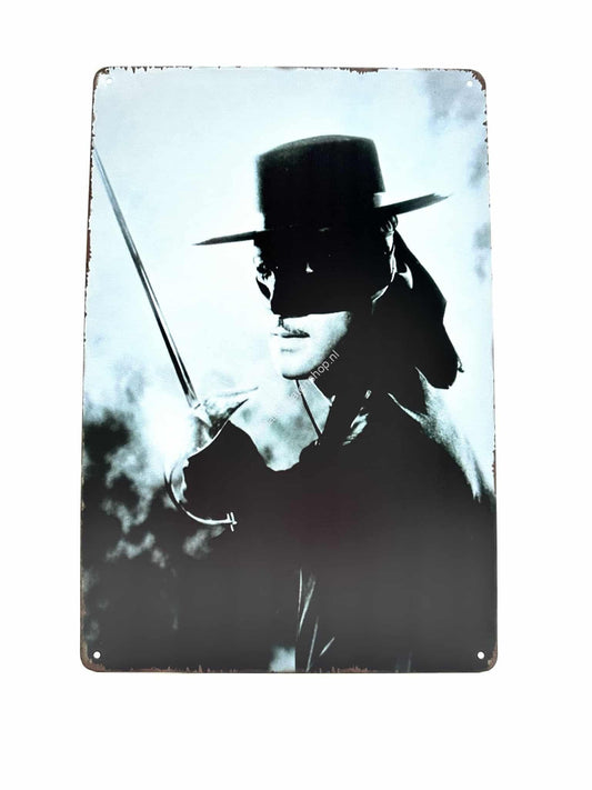 Metal Wall Sign - Zorro