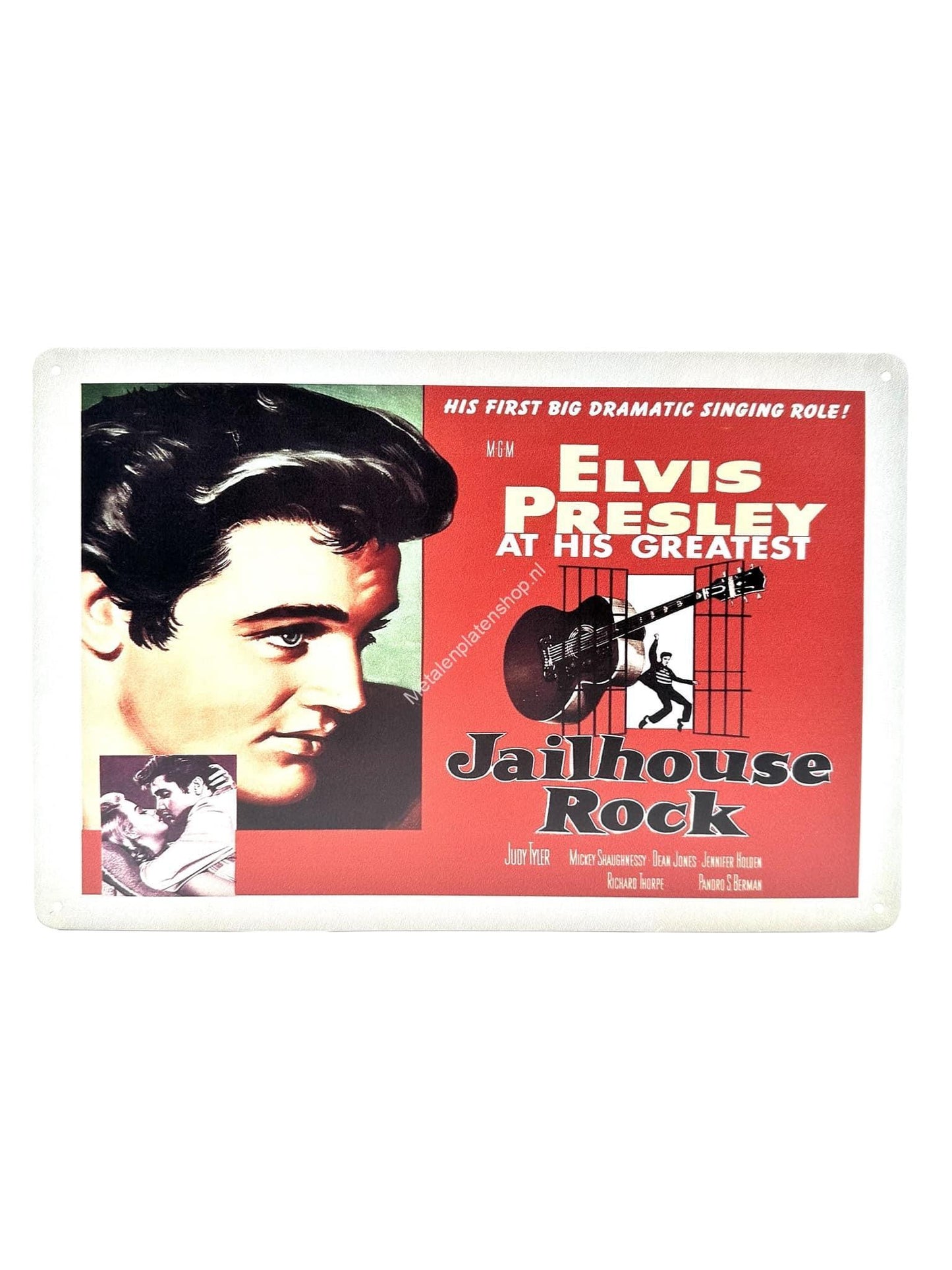 Wandschild aus Metall – Elvis Presley – Jailhouse Rock