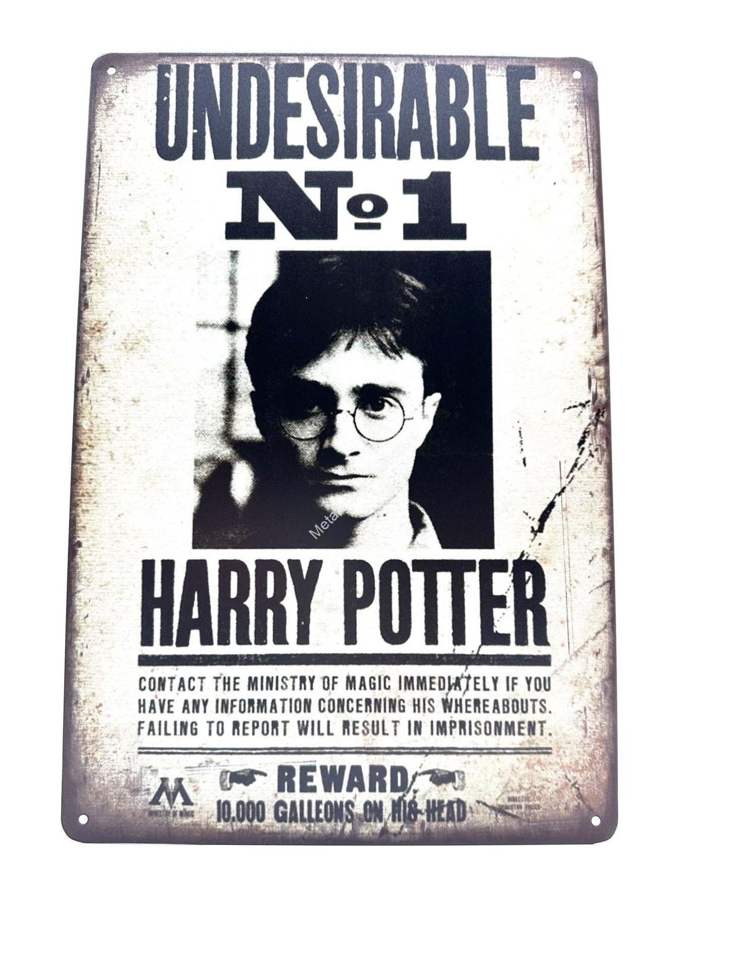 Metalen Wandbord - Undesirable No1 - Harry Potter