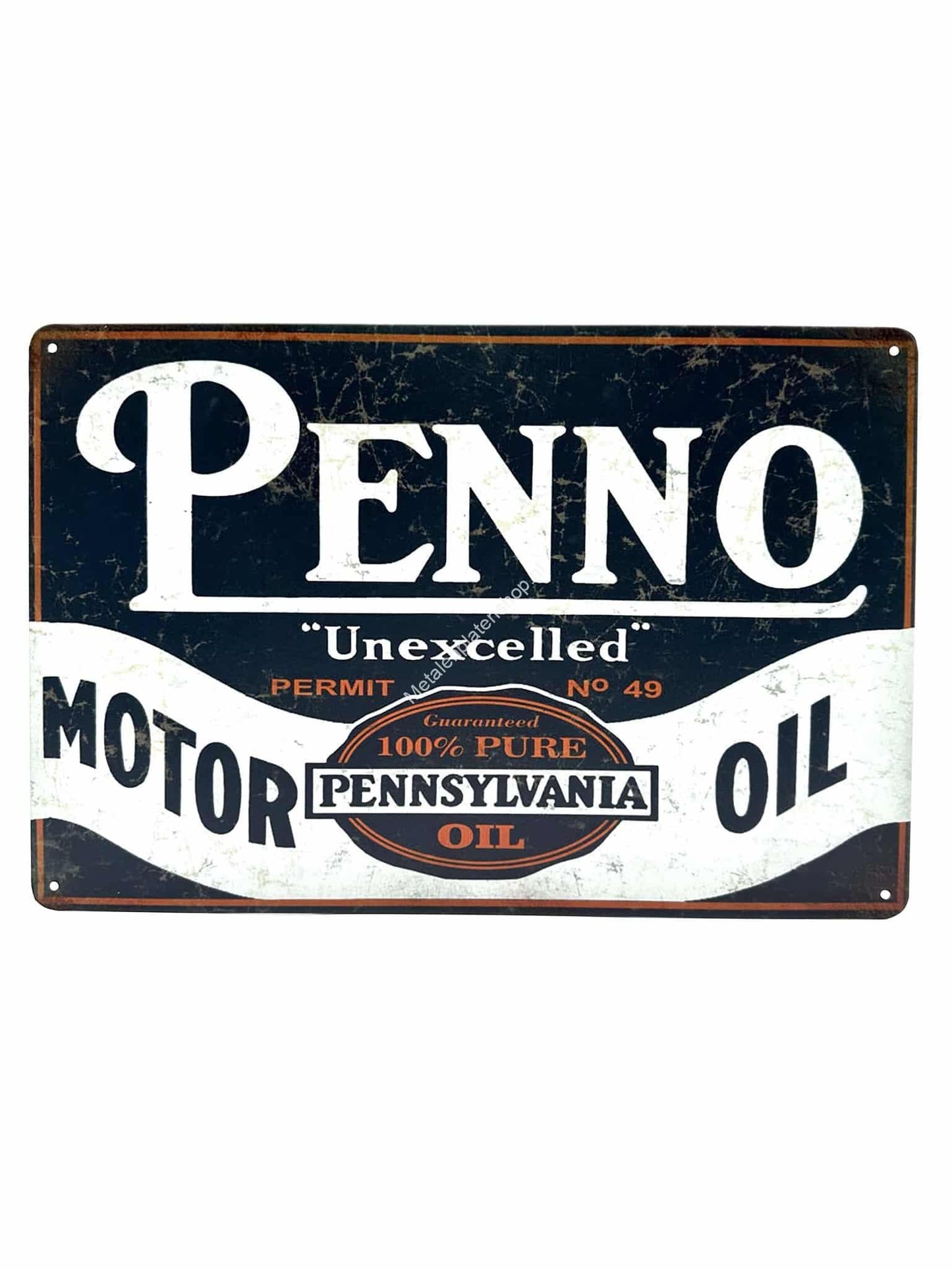 Metalen Wandbord - Penno - Motor Oil