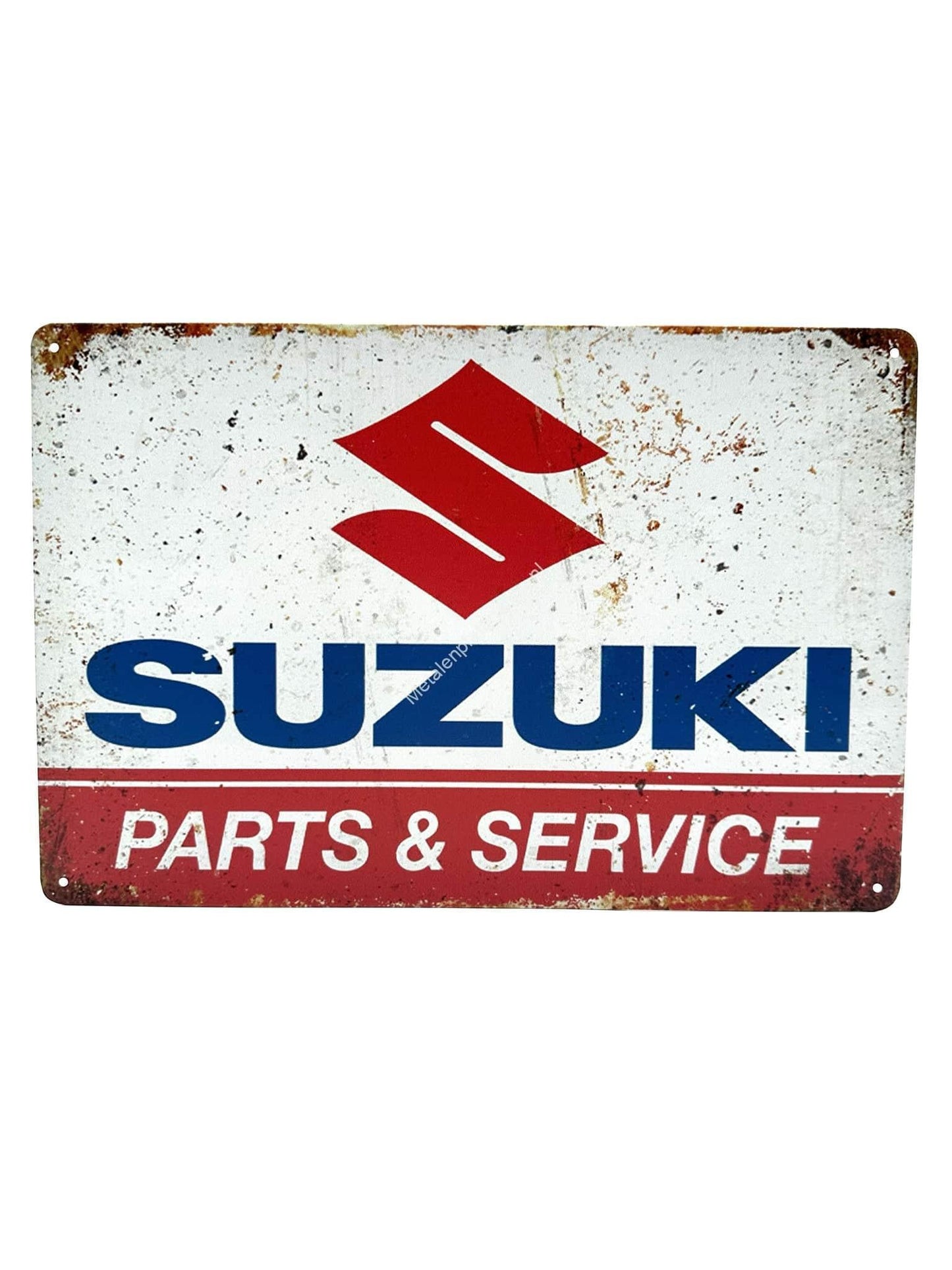 Metalen Wandbord - Suzuki - Parts &amp; Service