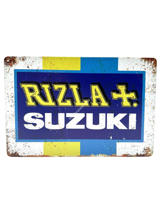 Metal Wall Sign - Rizla + Suzuki