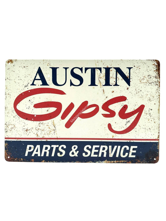 Metal Wall Sign - Austin Gipsy - Parts &amp; Service