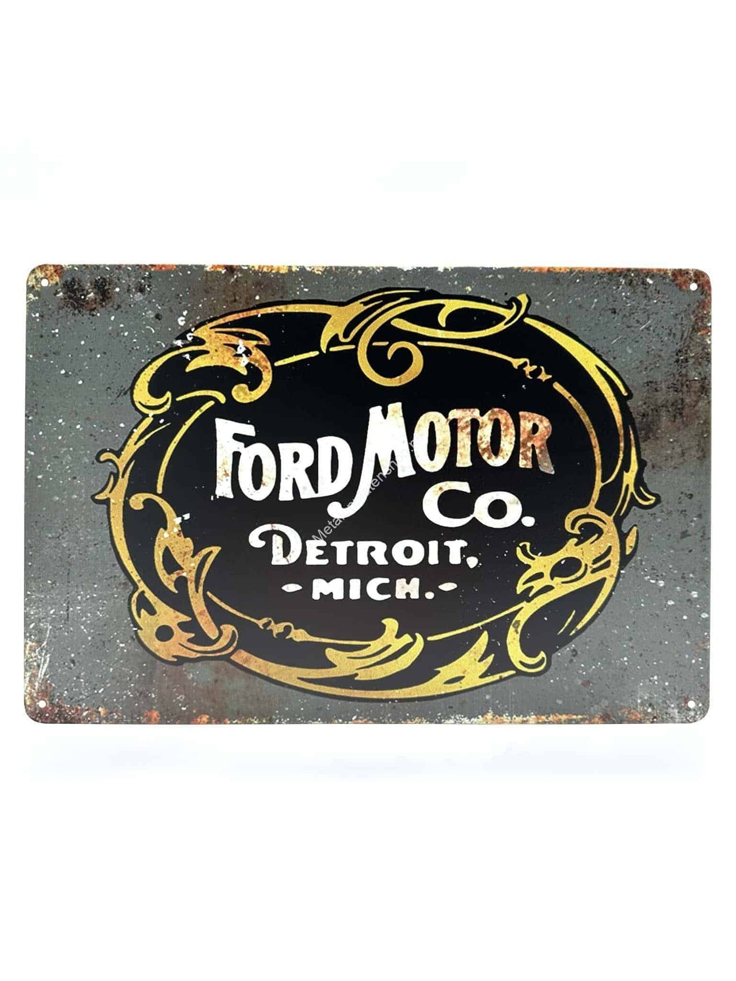 Metallwandschild - Ford Motor Co. Detroit