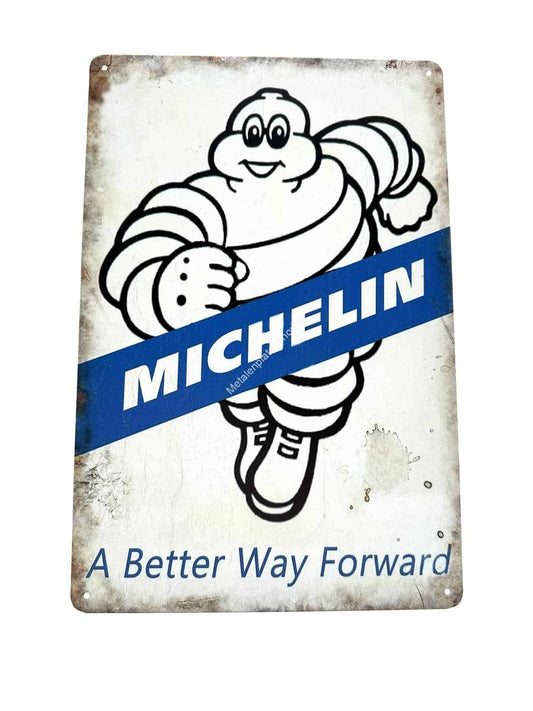 Wandschild aus Metall – Michelin – A Better Way Forward