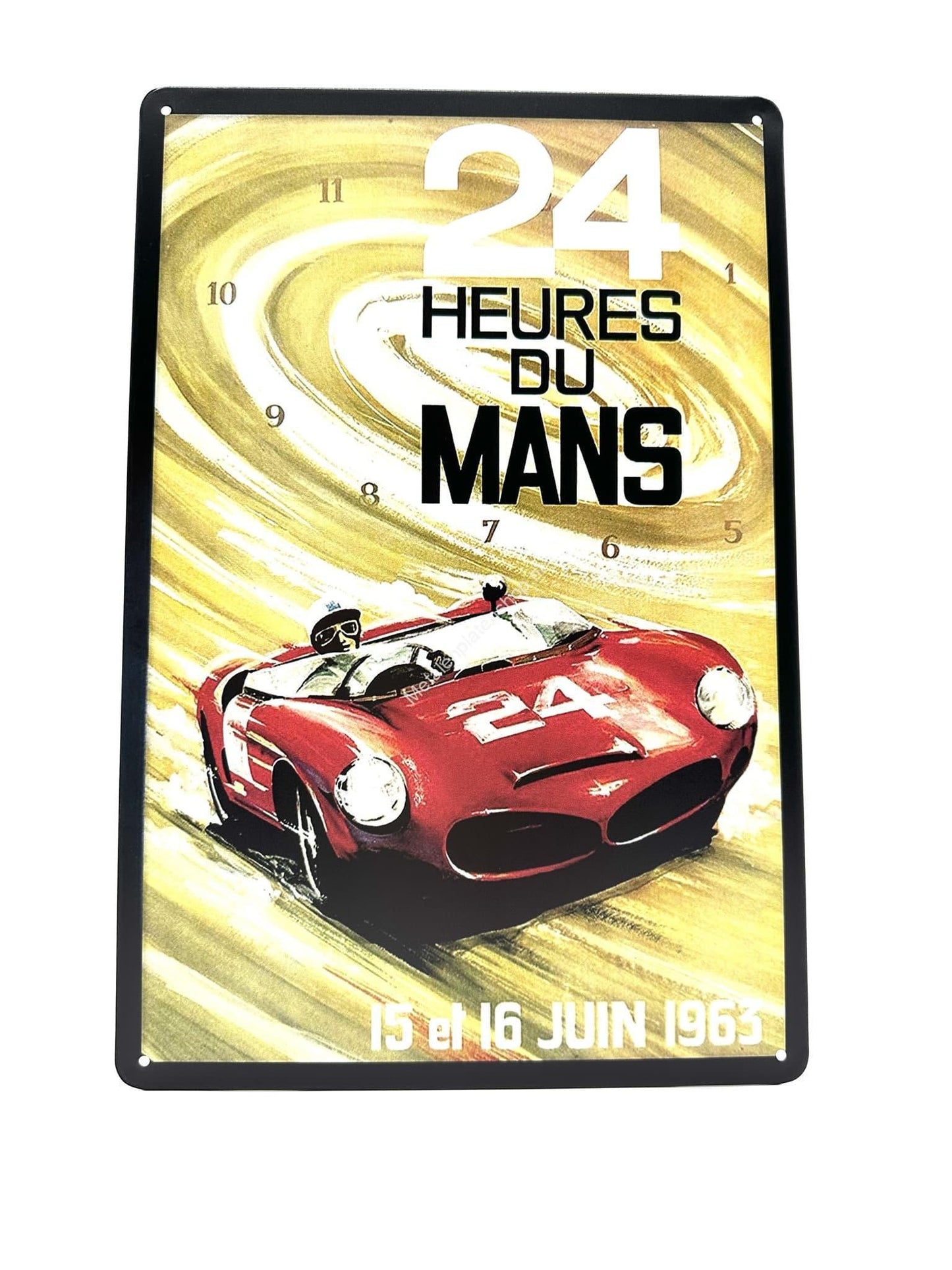 Metalen Wandbord - 24 Heures du Mans - 1963