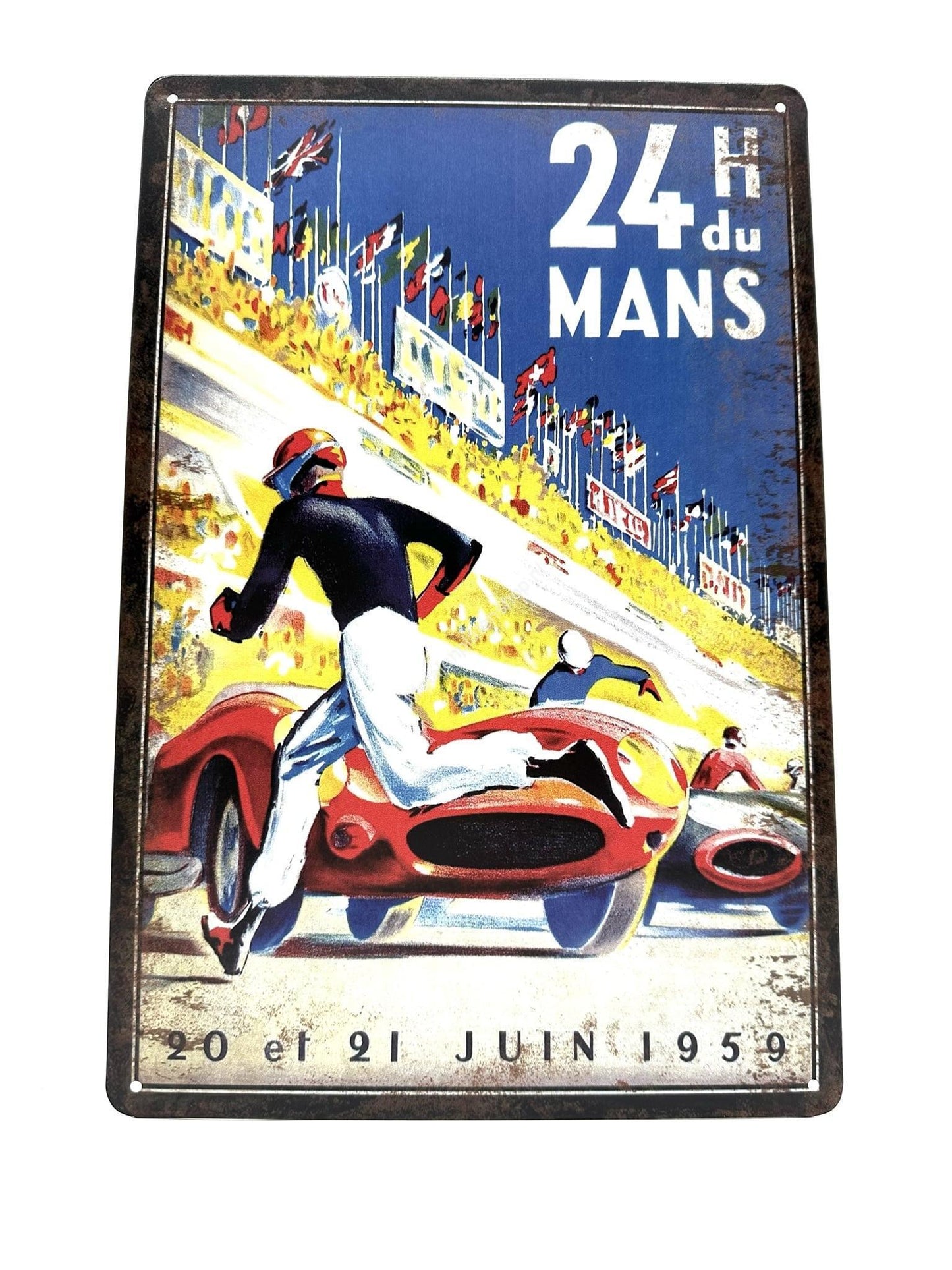 Metalen Wandbord - 24 du Mans - 1959