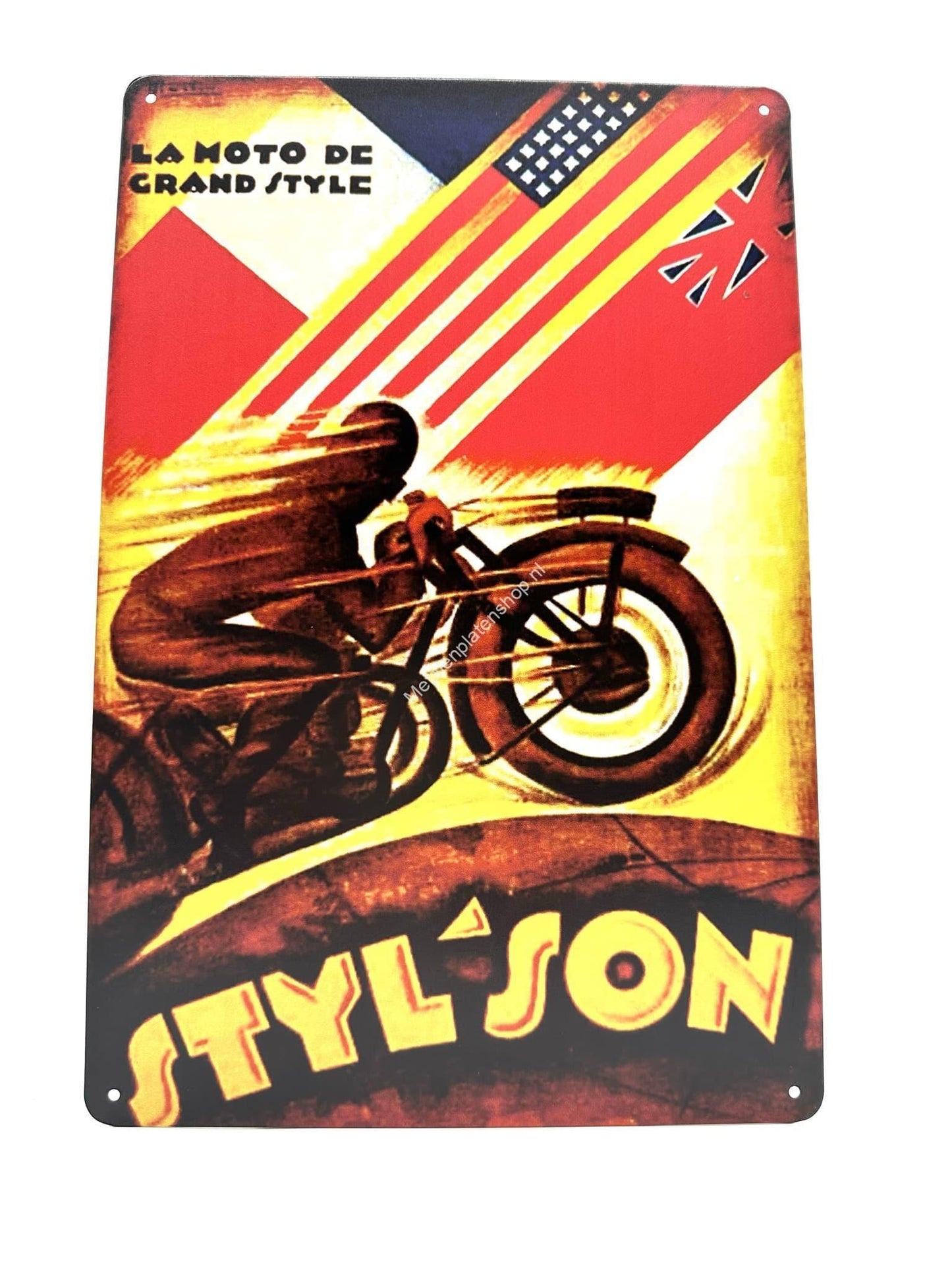 Metal Wall Sign - La Moto Grand Style - Styl'son