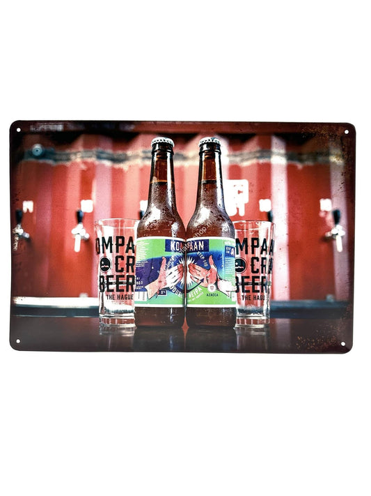 Metal Wall Sign - Kompaan Beer