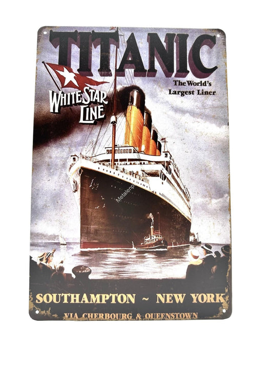 Metal Wall Sign - Titanic