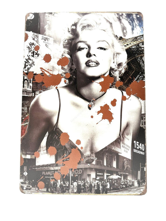 Metalen Wandbord - Marilyn Monroe