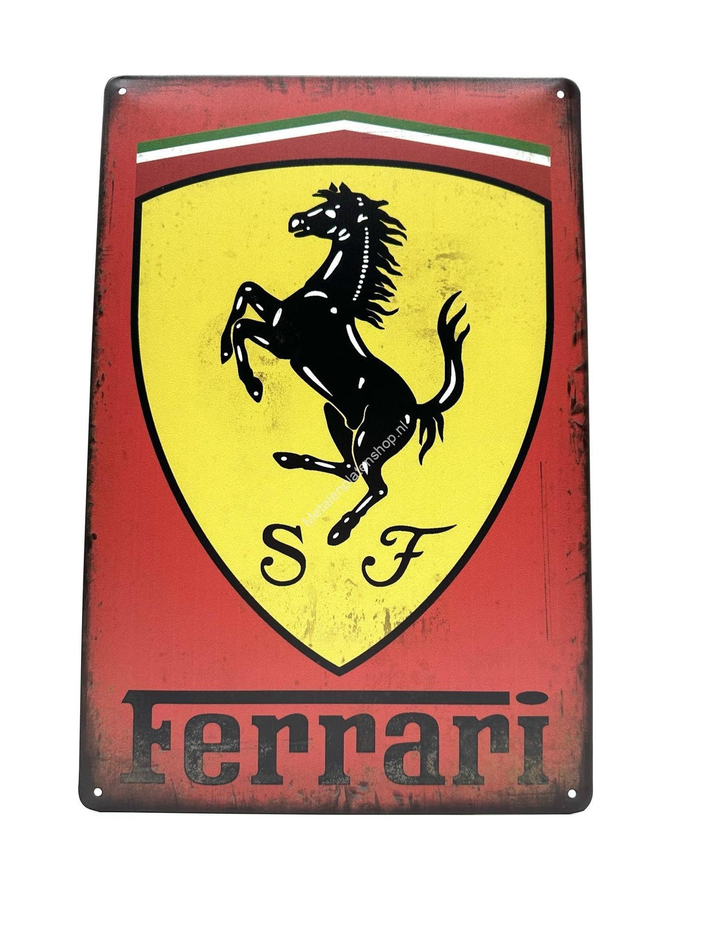 Metalen Wandbord - Ferrari