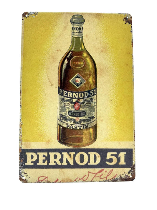 Metalen Wandbord - Pernod 51