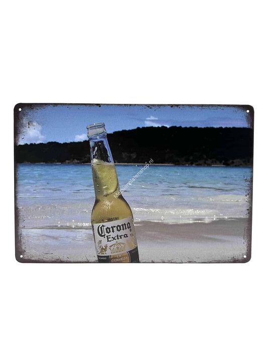 Metalen Wandbord - Corona Beach