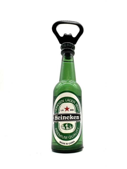 Bier of fles opener met magneet - Heineken - 14cm