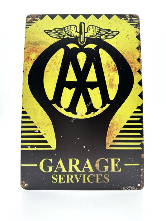 Metalen Wandbord - Garage Services