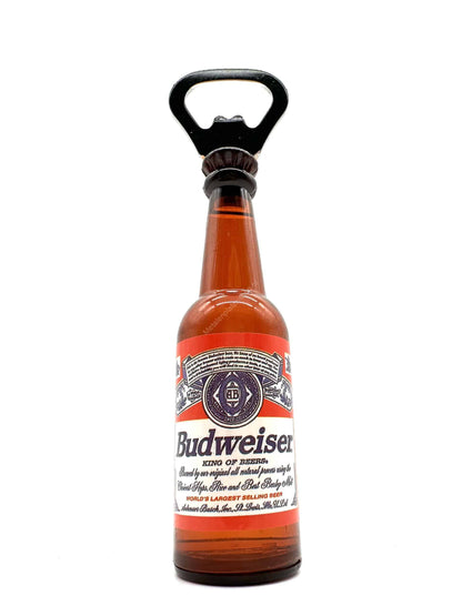 Bier of fles opener met magneet - Budweiser - 14cm