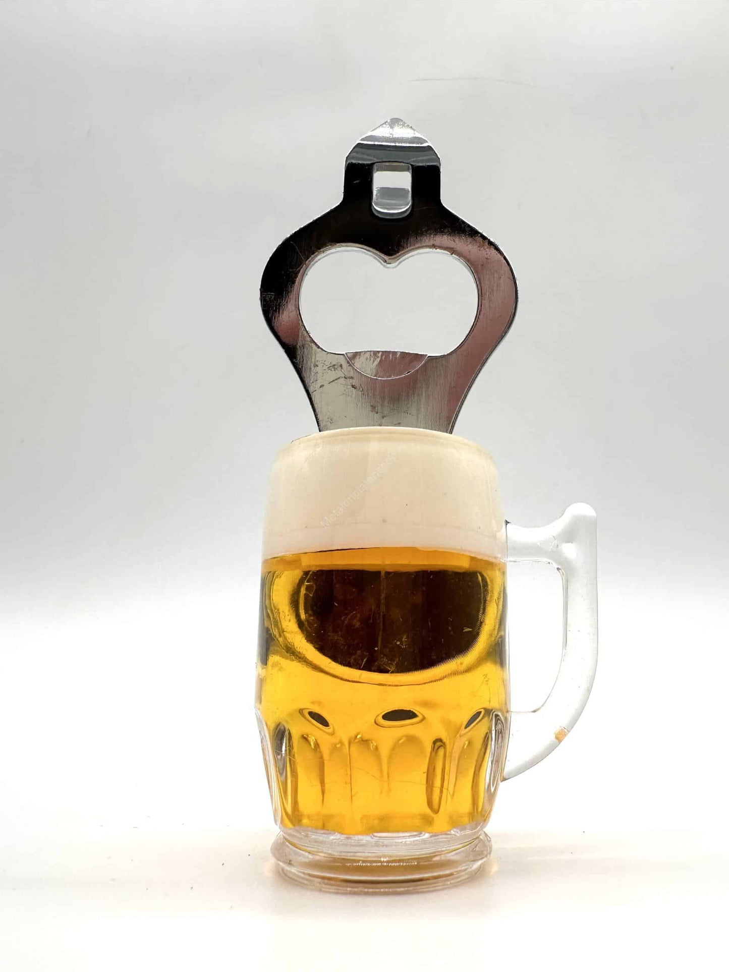 Bier of fles opener met magneet - Bierglas - 12cm