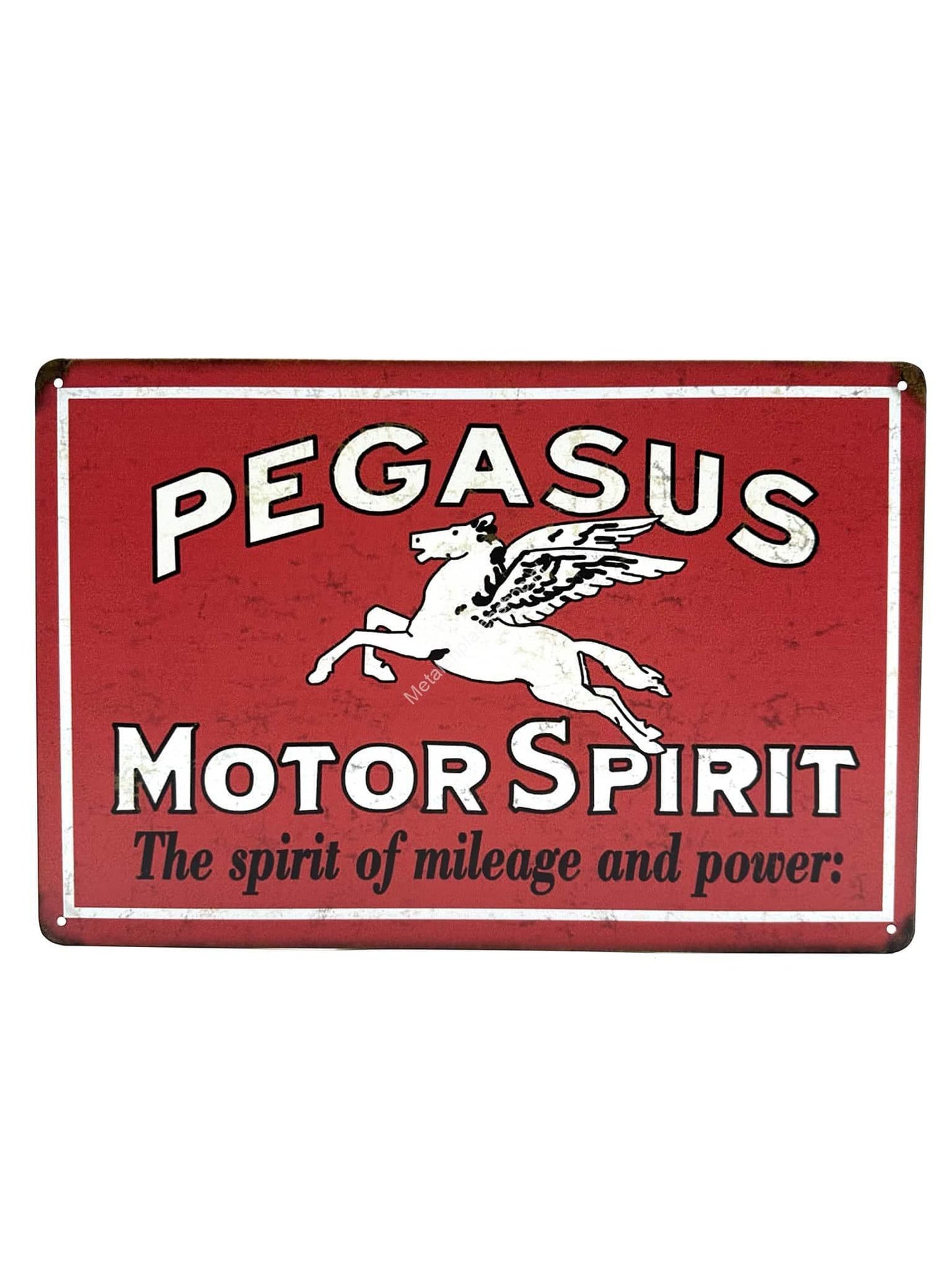 Metal Wall Sign - Pegasus - Motor Spirit