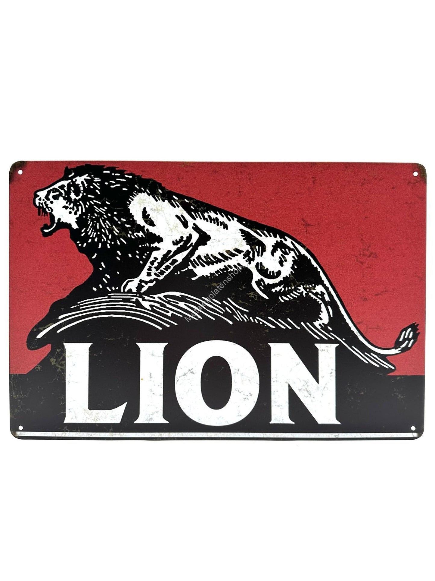 Metal Wall Sign - Lion - Motor Oil