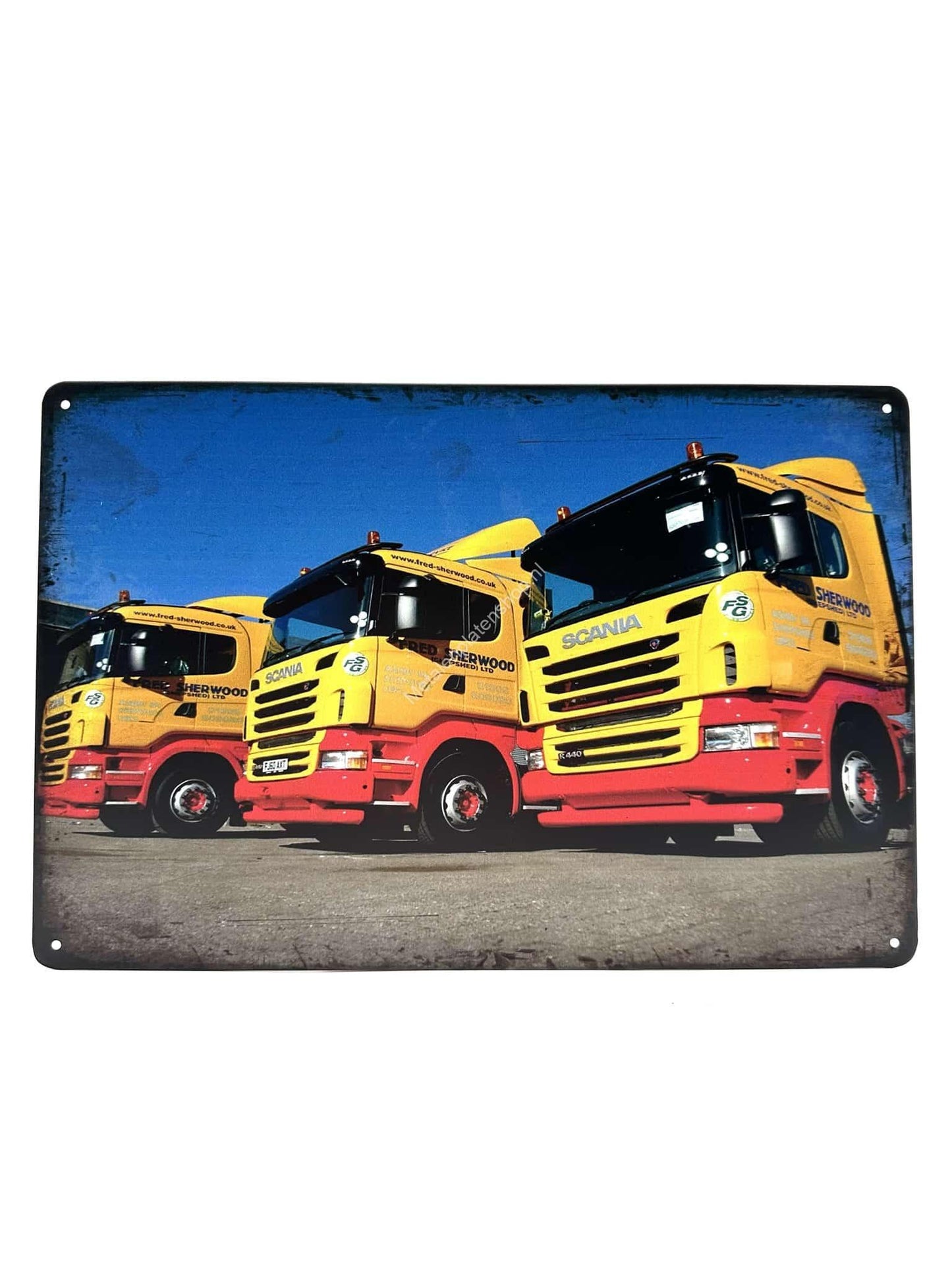 Metallwandschild – Scania – Sherwood