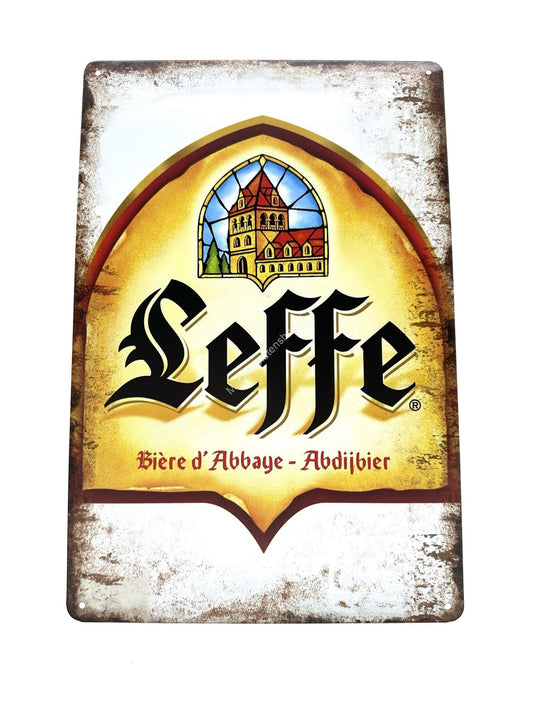 Metal Wall Sign - Leffe - Biere d' Abbaye - Abbey Beer