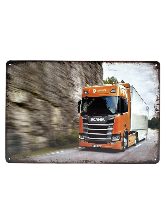 Metallwandschild – SCANIA – LKW Nr. 2