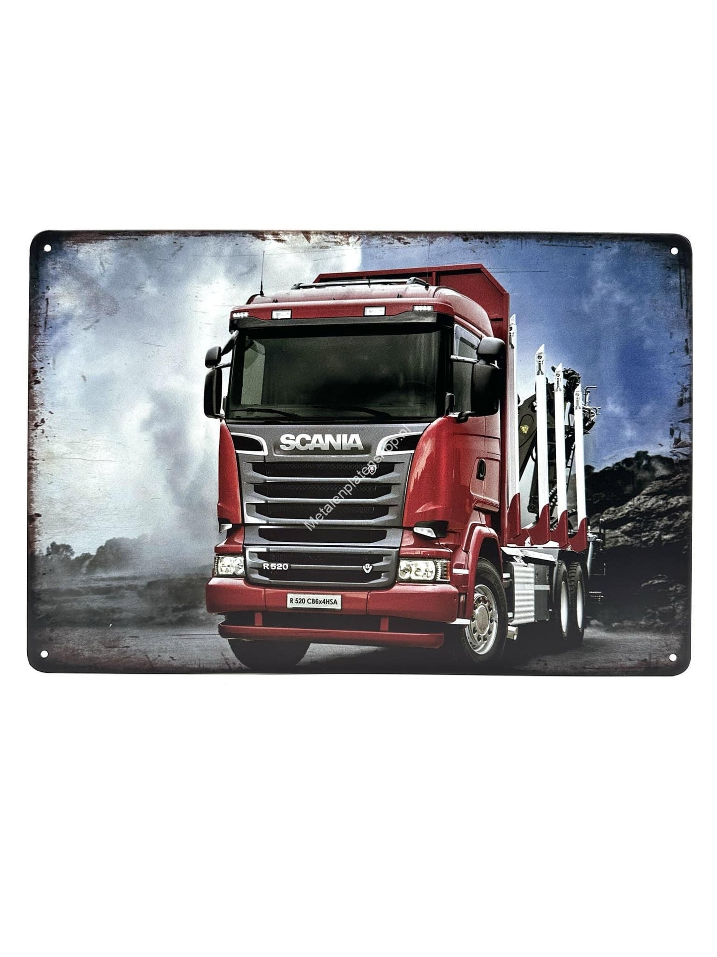 Metallwandschild – SCANIA – LKW Nr. 4