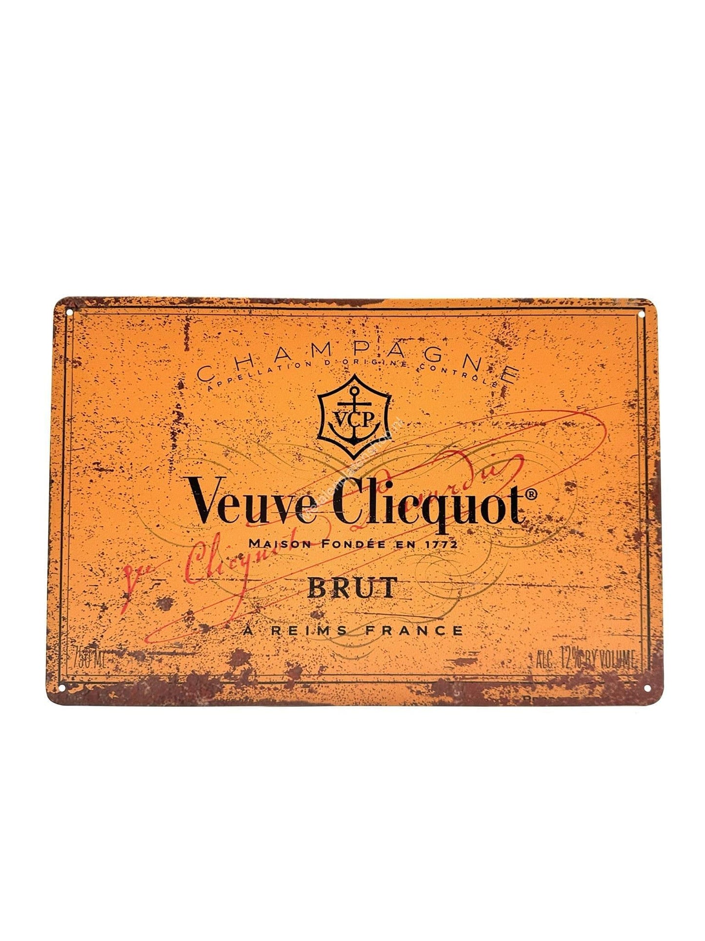 Metal Wall Sign - Veuve Clicquot