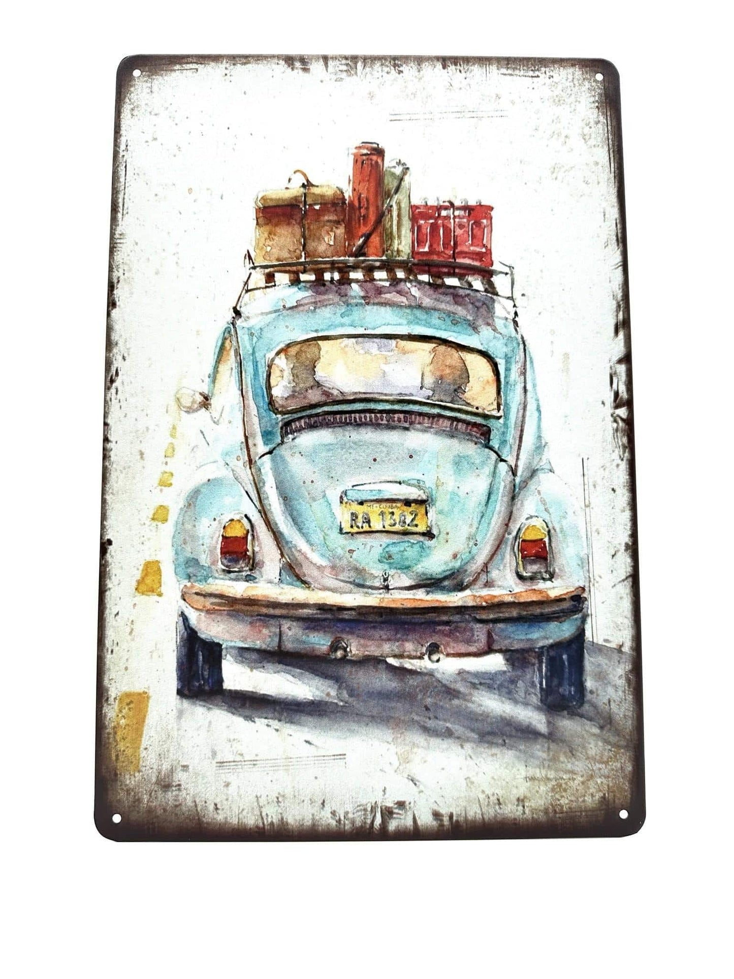 Metalen Wandbord - VW Kever - Beetle