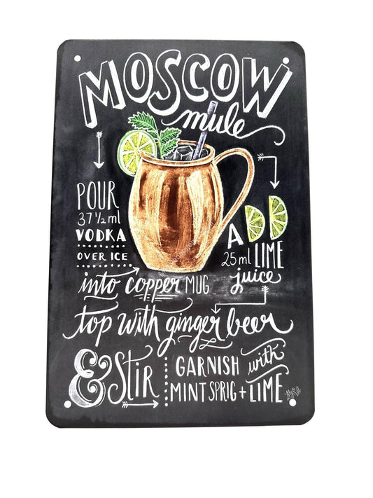 Metal Wall Sign - Moscow Mule - Cocktails