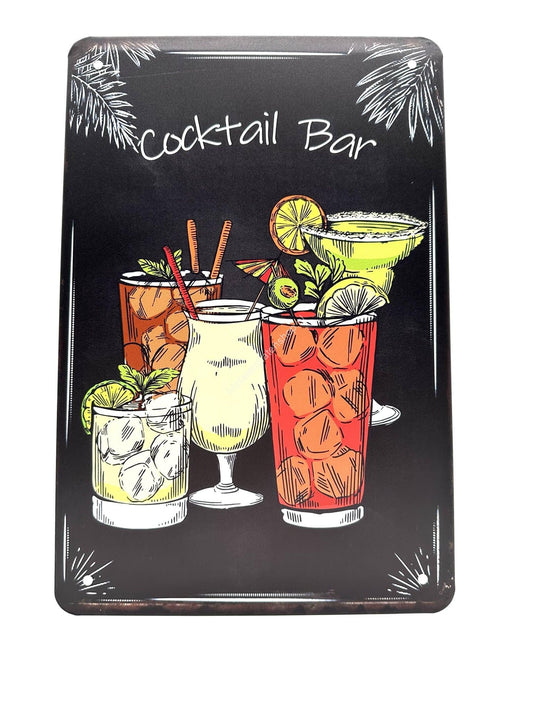 Metal Wall Sign - Cocktail Bar - Cocktails