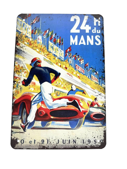 Metal wall sign - 24h du Maans - June 21, 1959