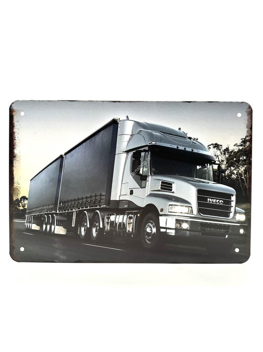 Metalen Wandbord - IVECO - Vrachtwagen - Lange neus