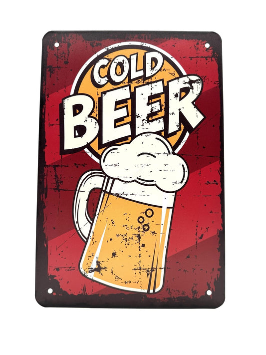 Metal Wall Sign - Cold Beer #2