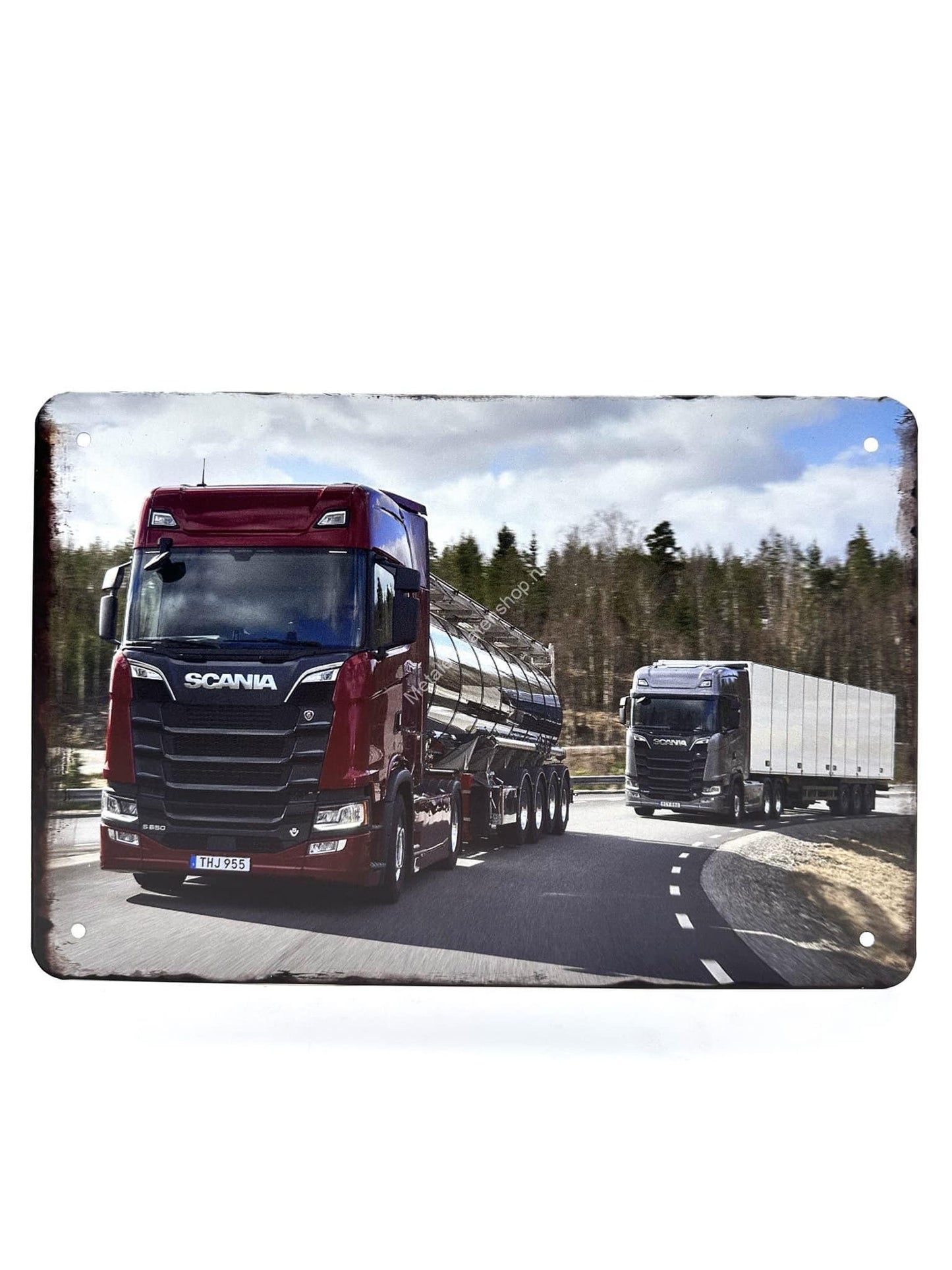 Metal Wall Sign - SCANIA trucks - Trucks