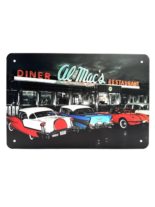 Metalen Wandbord - Diner Al Mac's Restaurant