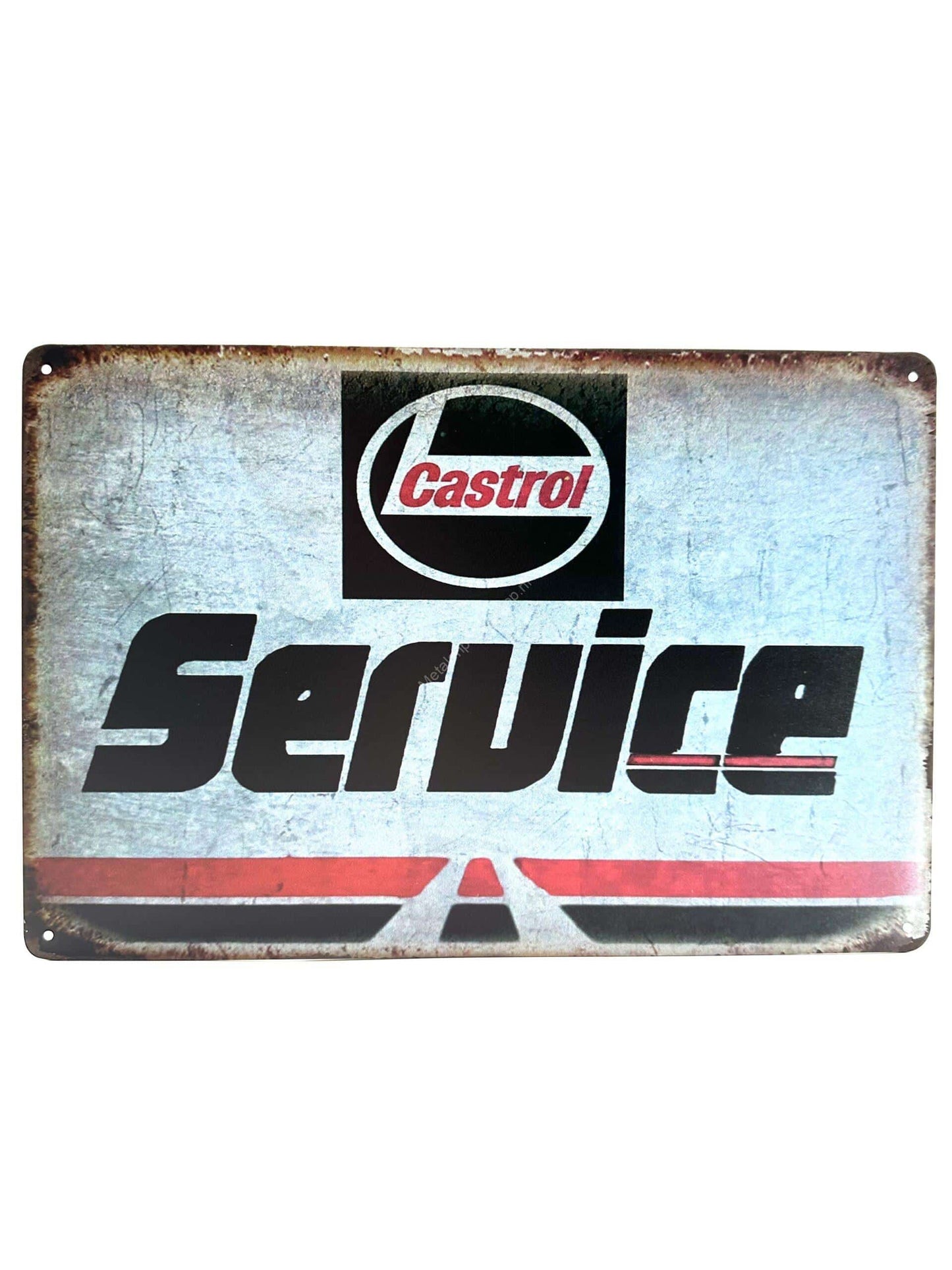 Metalen Wandbord - Castrol - Service