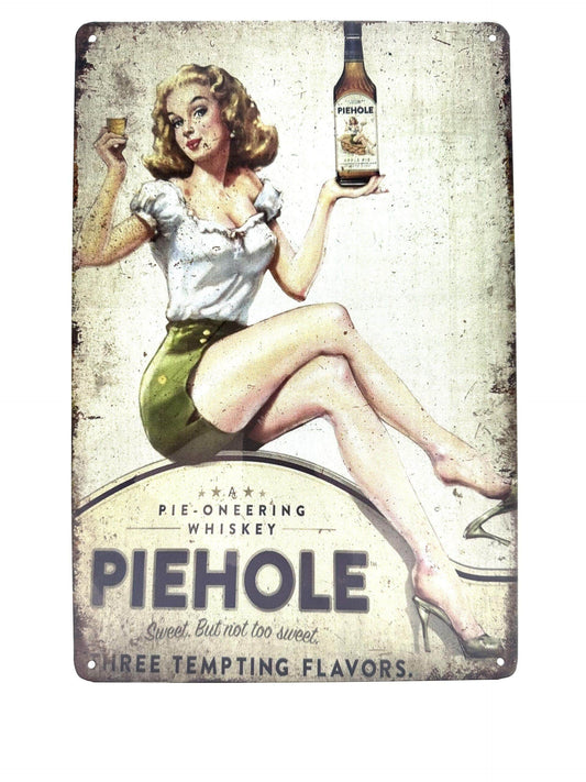 Metalen Wandbord - Piehole - Whiskey