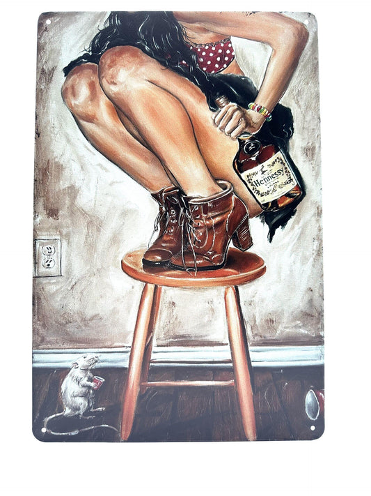 Metal Wall Sign - Hennessy - Whiskey