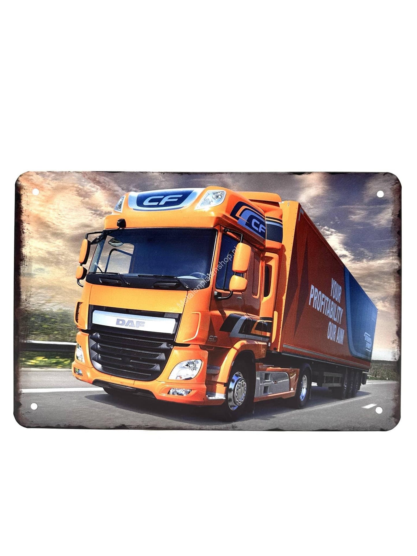 Metalen Wandbord - DAF CF - Vrachtwagen - Truck