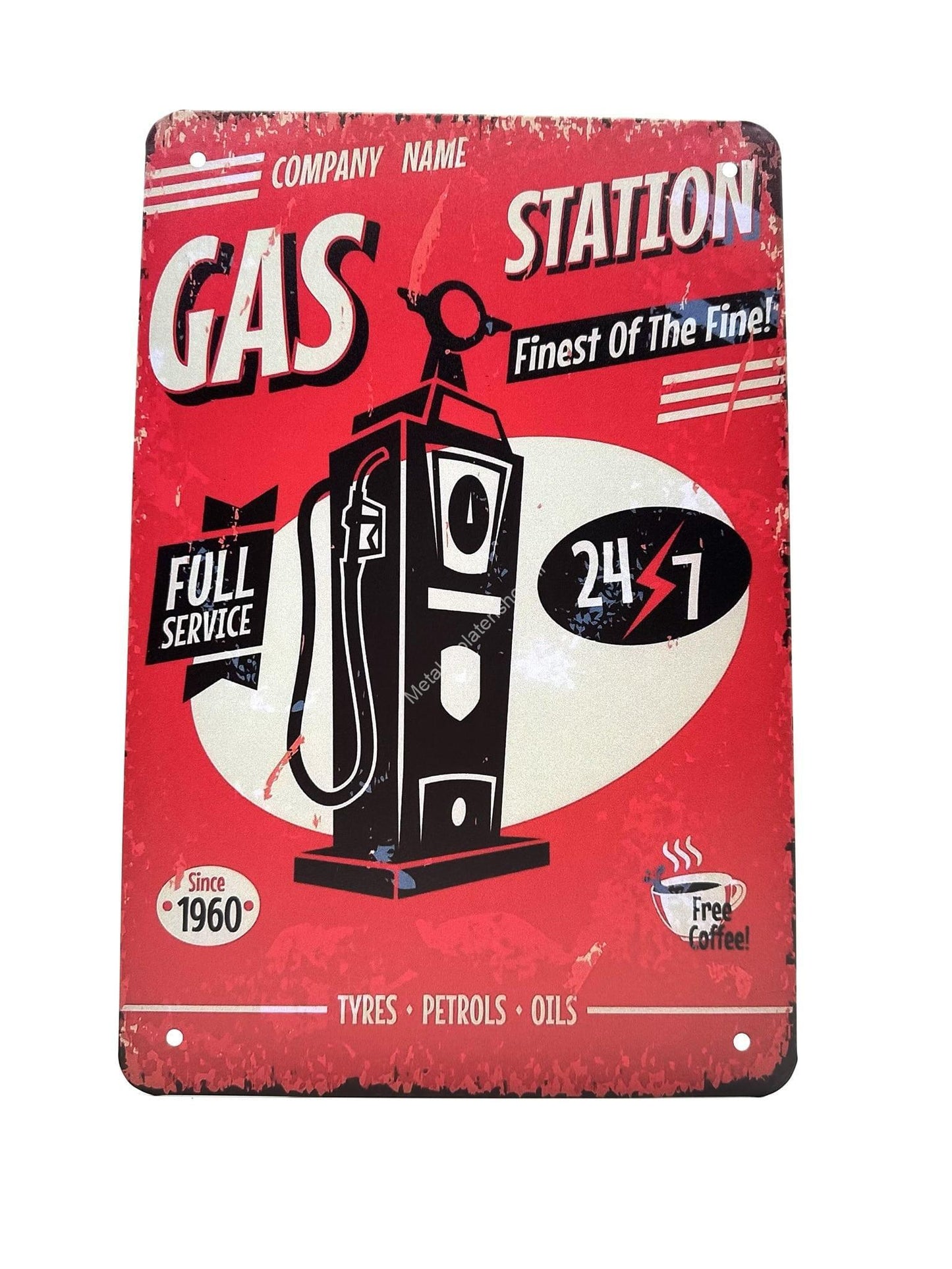 Metalen Wandbord - Gas Station - Finest of the Fine!