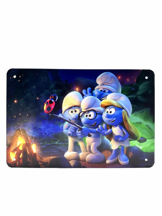 Metal Wall Sign - The Smurfs #1