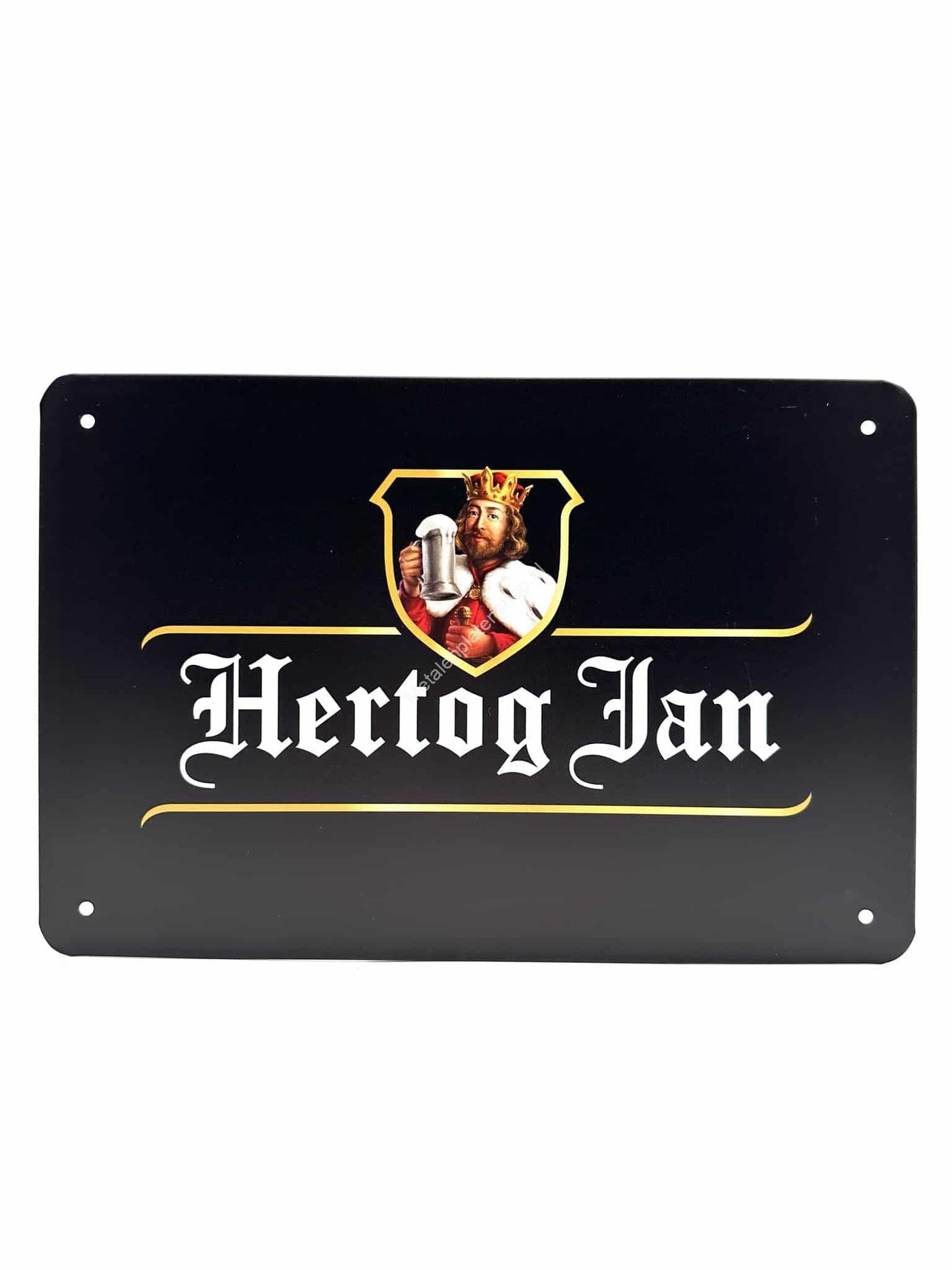 Metalen Wandbord Hertog Jan Zwart - Bier