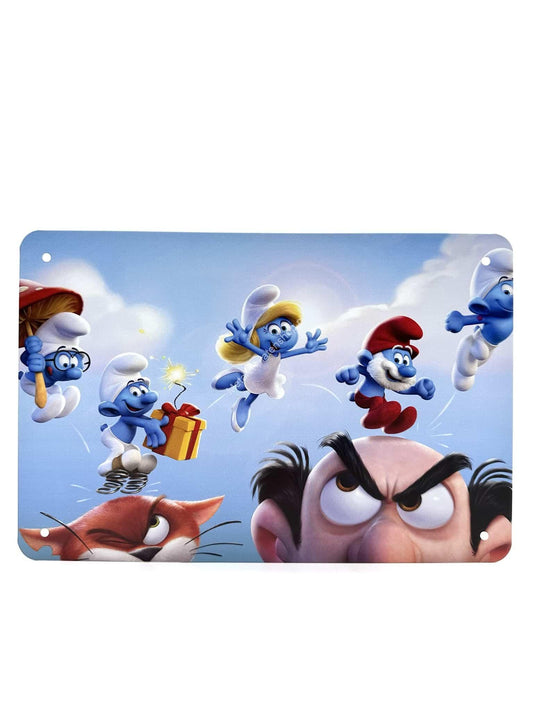 Metal Wall Sign - The Smurfs #3