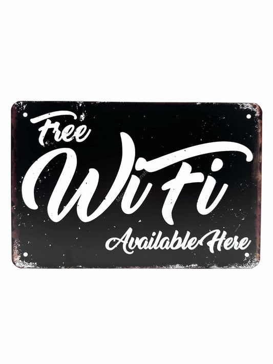 Metal Wall Sign - Free WIFI available here