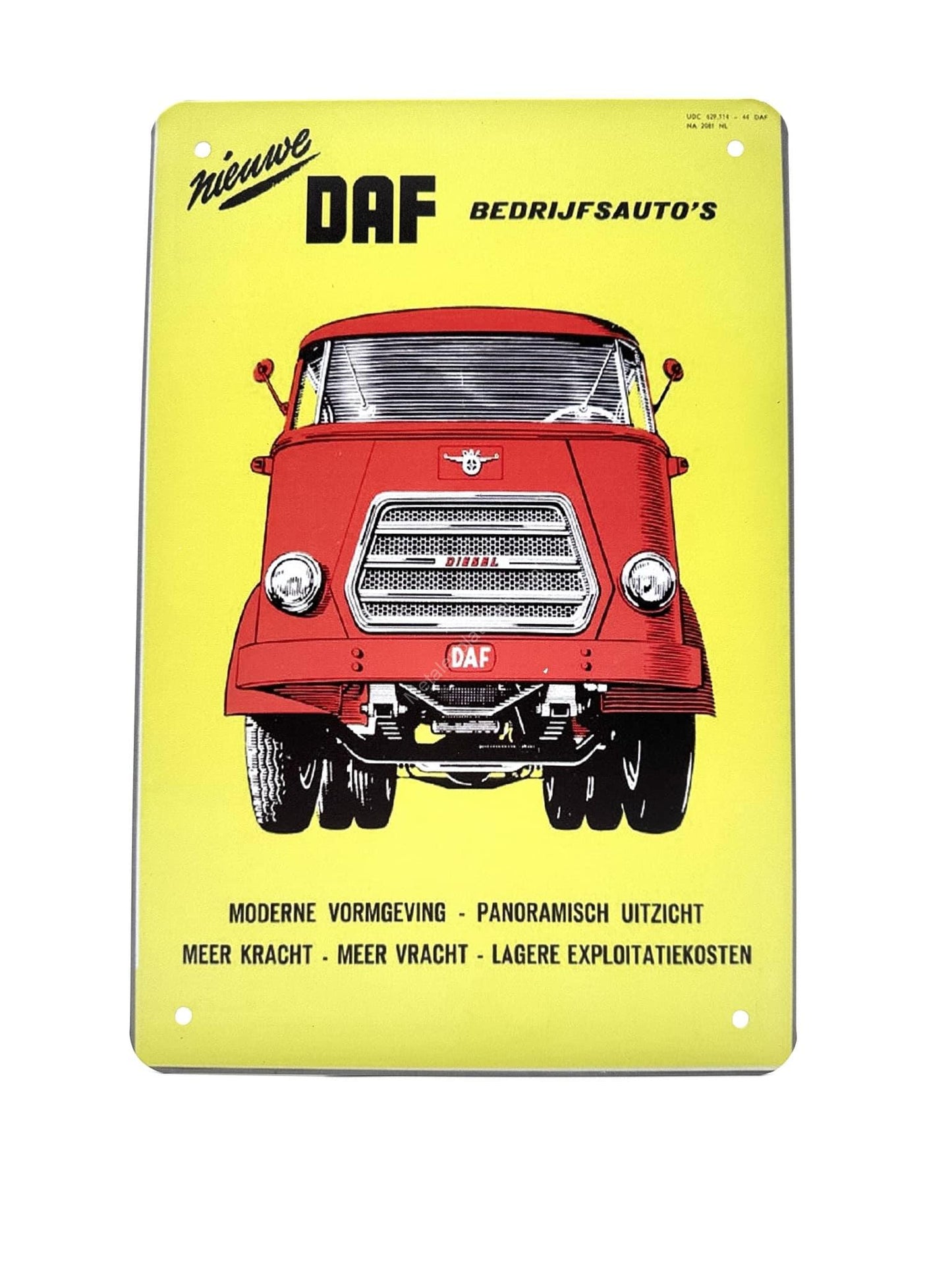 Metalen Wandbord - DAF - Bedrijfsauto's - Moderne Vormgeving