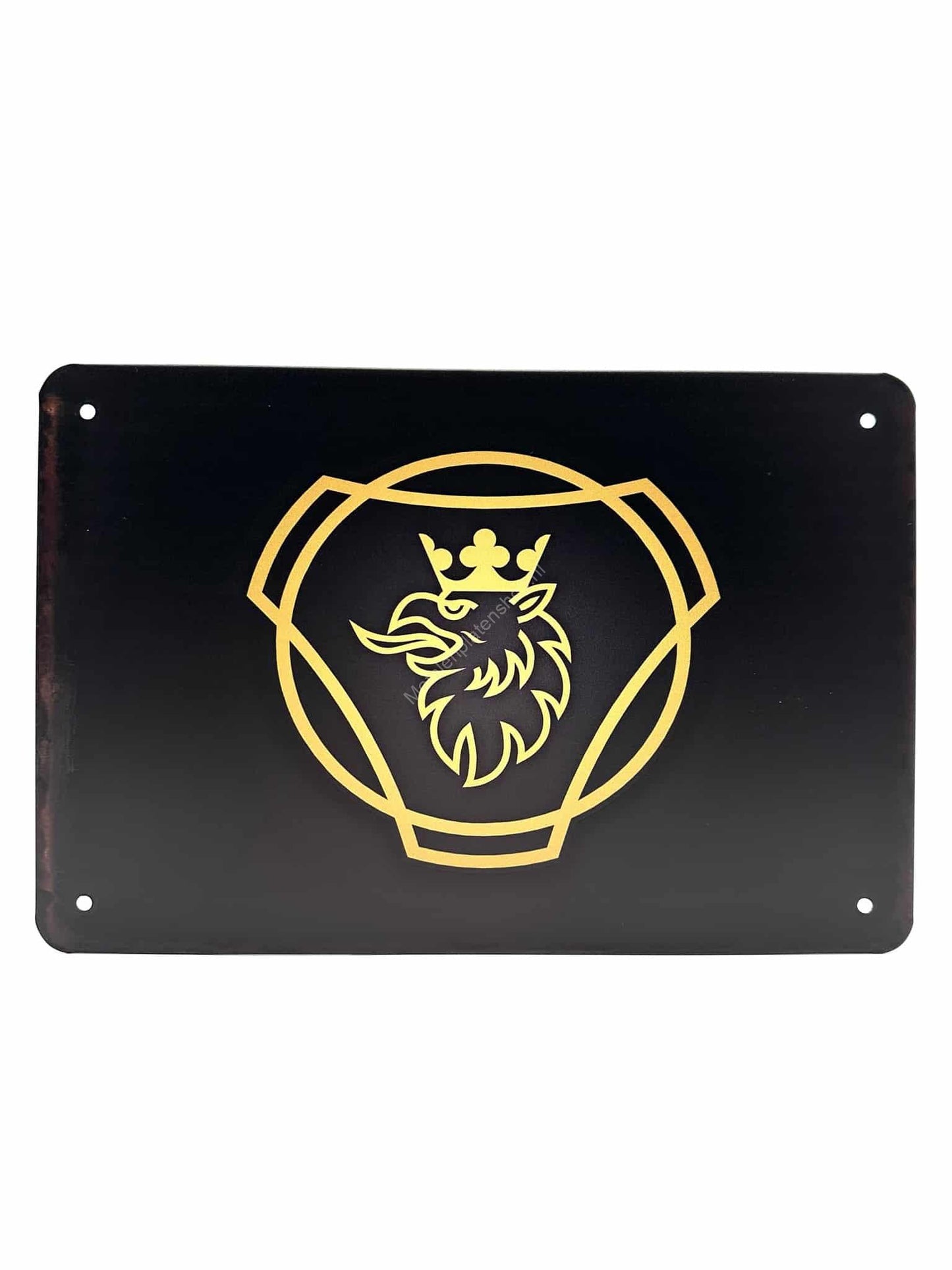 Metal Wall Sign - SCANIA - Logo - Black